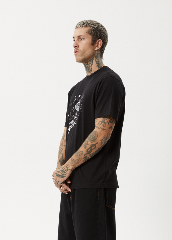 Afends Carpet Ride - Retro Tee Black