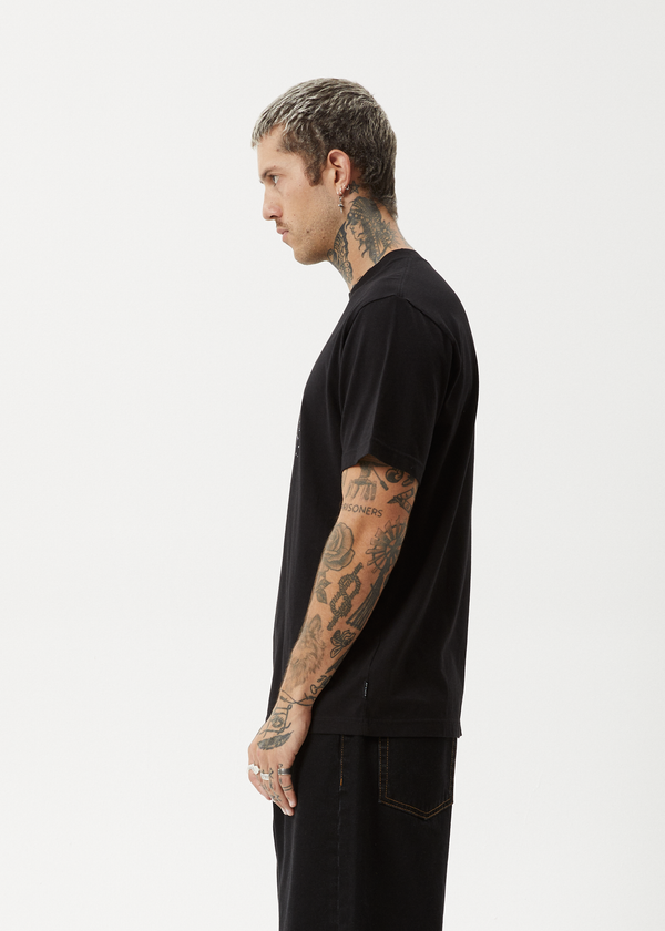 Afends Carpet Ride - Retro Tee Black