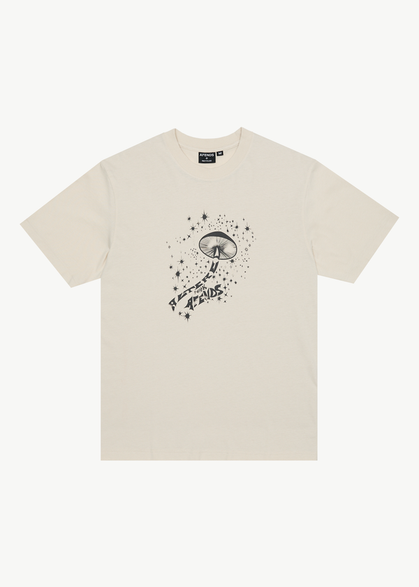afends Carpet Ride - Retro Tee Moonbeam