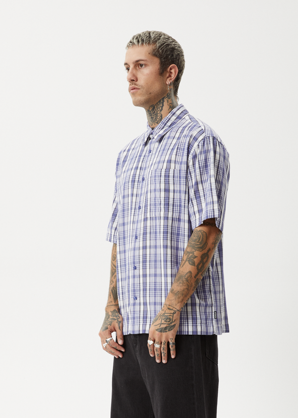 Afends Check Out - Short Sleeve Shirt Marlin