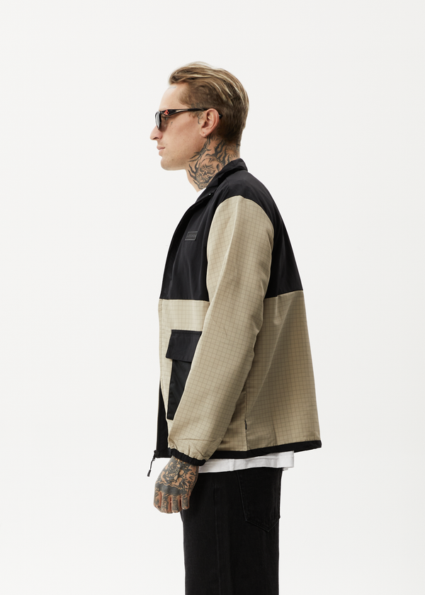 Afends Checkmate - Check Spray Jacket Multi