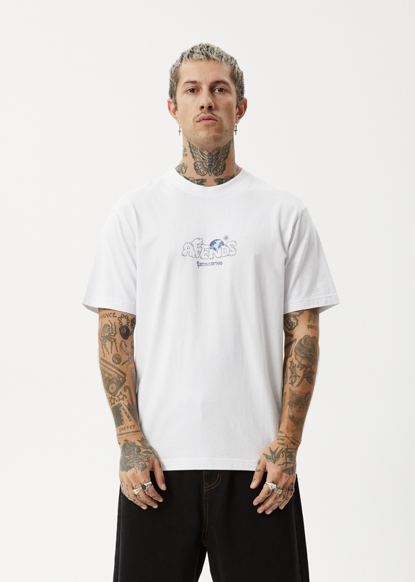 Afends Chem Trails - Retro Tee White