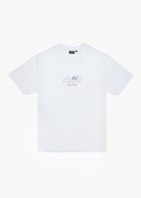 afends Chem Trails - Retro Tee White