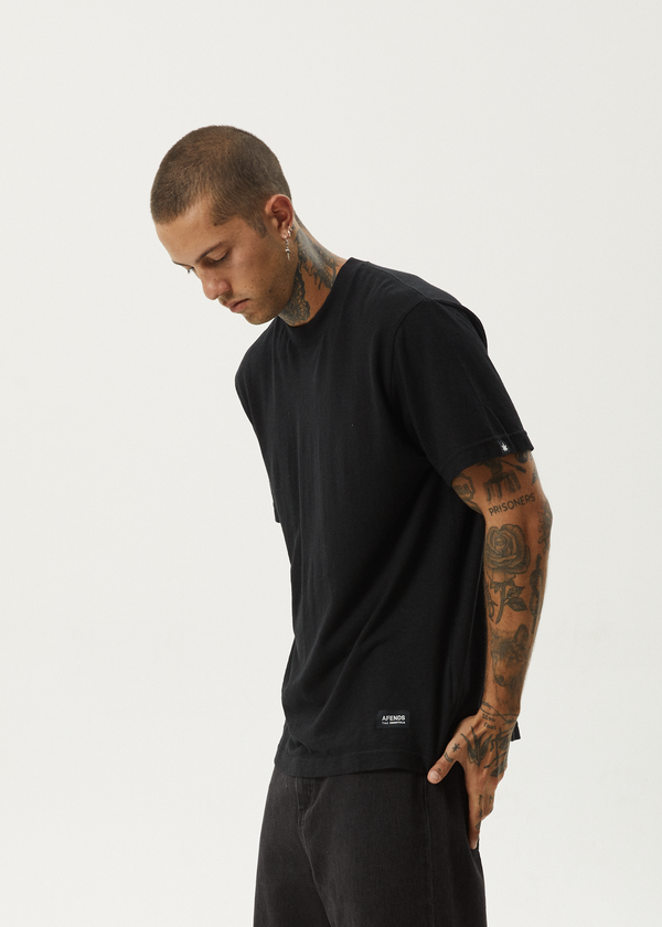 Afends Classic - Retro Tee Black