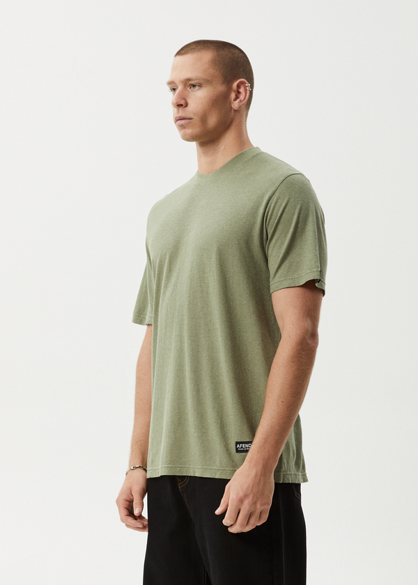 Afends Classic - Retro Tee Oil Green