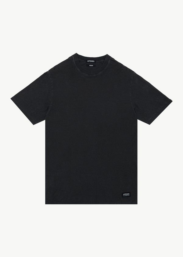 afends Classic - Retro Tee Stone Black