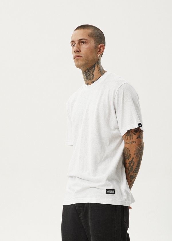 Afends Classic - Retro Tee White