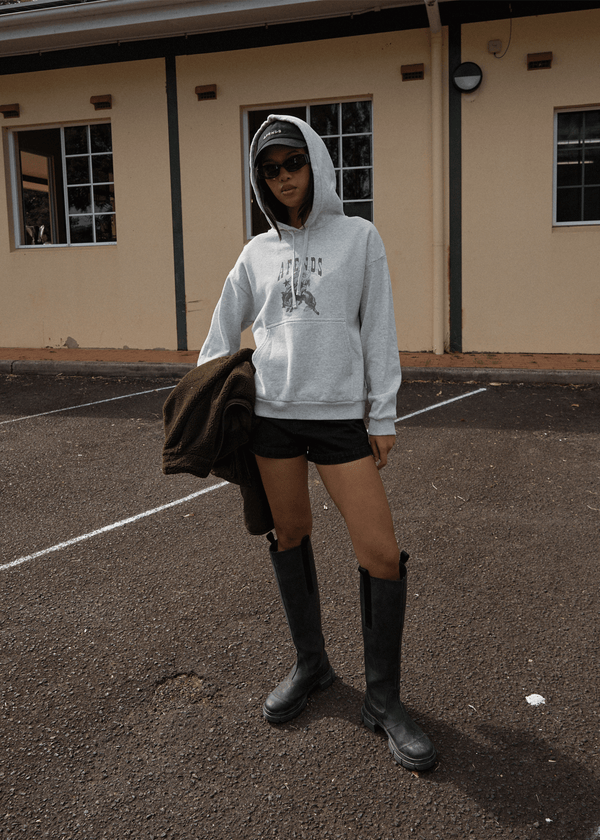 Afends Cosmic Cow - Hoodie Grey Marle