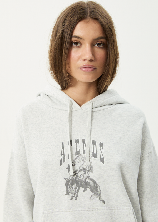 Afends Cosmic Cow - Hoodie Grey Marle