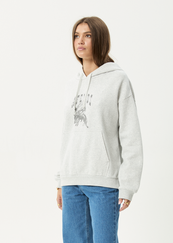 Afends Cosmic Cow - Hoodie Grey Marle