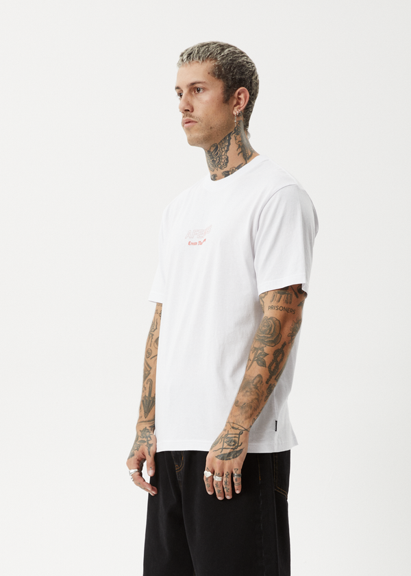 Afends Creator - Retro Tee White