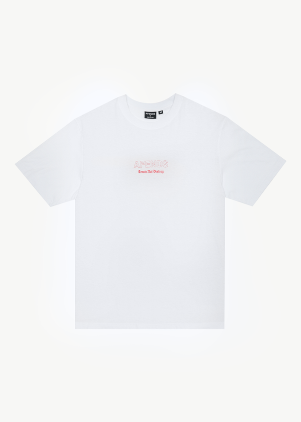 afends Creator - Retro Tee White