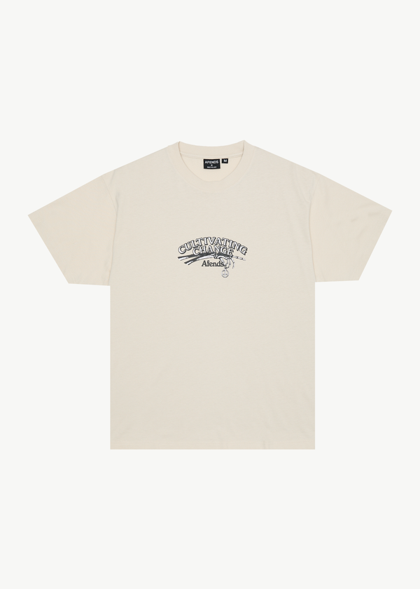 afends Cultivate Me - Boxy Tee Moonbeam
