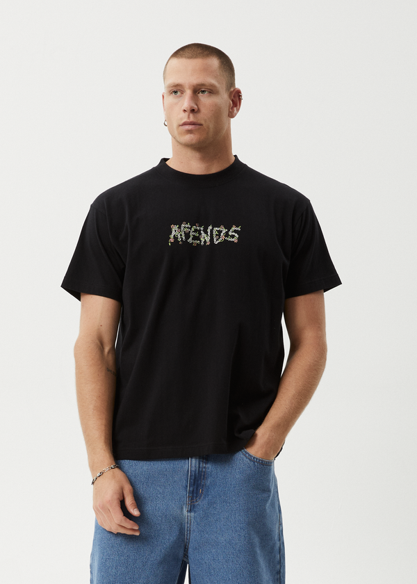 Afends Daisy Chain - Boxy Tee Black