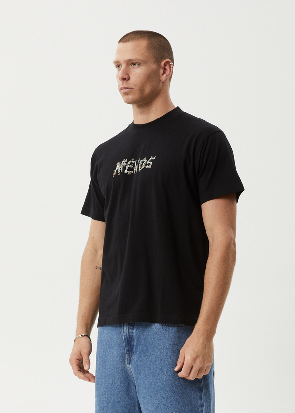 Afends Daisy Chain - Boxy Tee Black