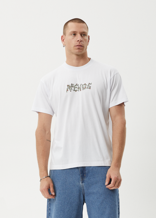 Afends Daisy Chain - Boxy Tee White
