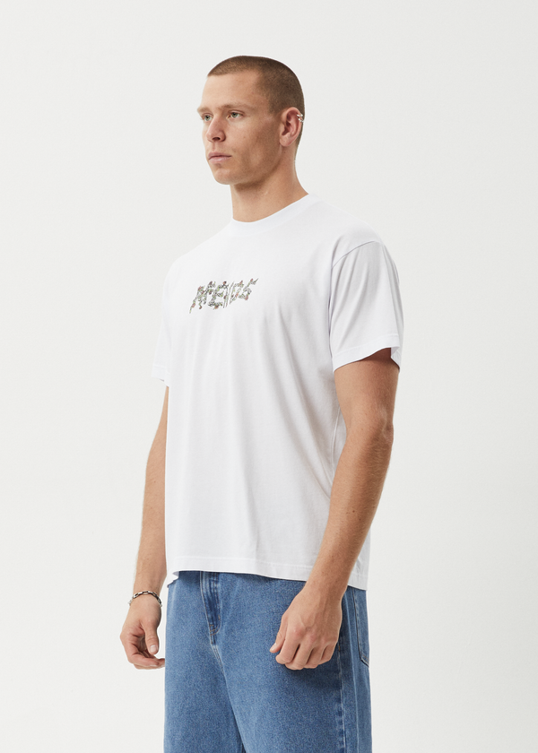 Afends Daisy Chain - Boxy Tee White