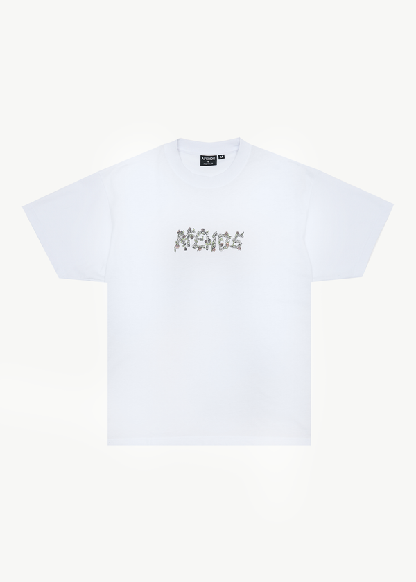 afends Daisy Chain - Boxy Tee White