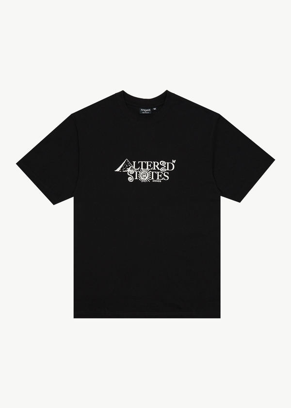afends Deep State - Heavyweight Retro Tee Black