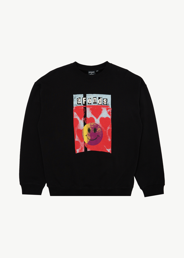 afends Dime Bag - Crew Neck Jumper Black
