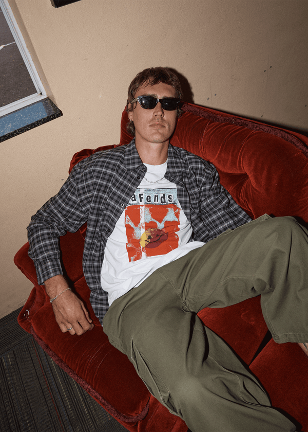 Afends Dime Bag - Retro Tee White