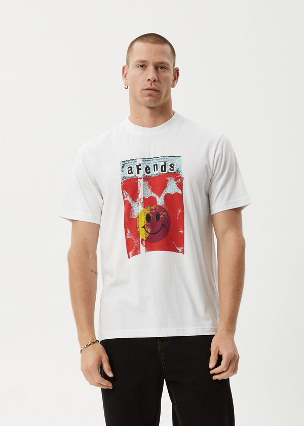 Afends Dime Bag - Retro Tee White
