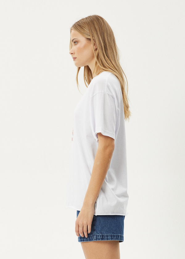 Afends Dixie - Oversized Tee White