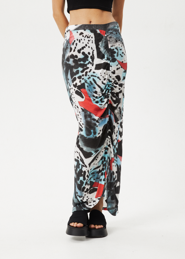 Afends Dossy - Sheer Maxi Skirt Black