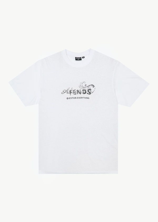 afends Dreamer - Retro Tee White