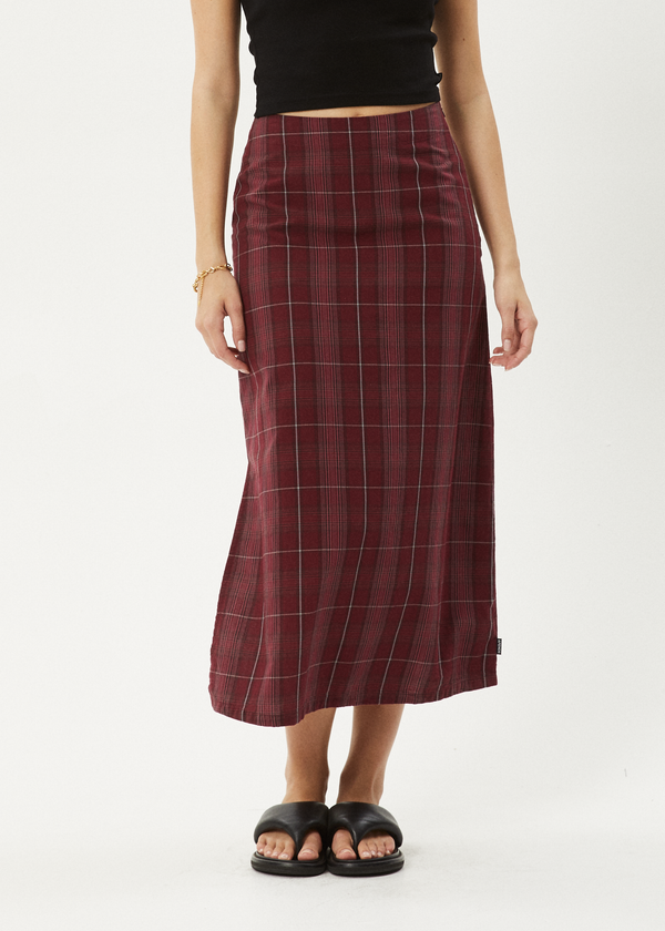 Afends Eboni - Midi Skirt Port