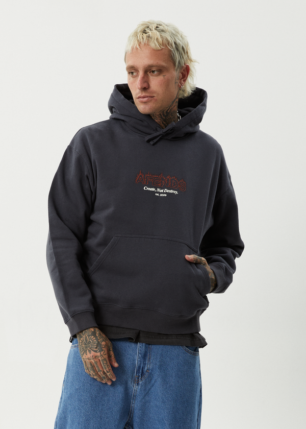 Afends Ember - Hoodie Charcoal