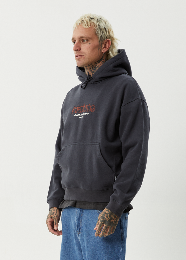 Afends Ember - Hoodie Charcoal