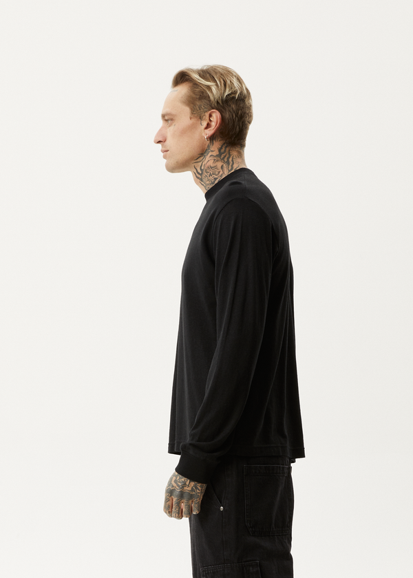 Afends Essential - Long Sleeve Tee Black