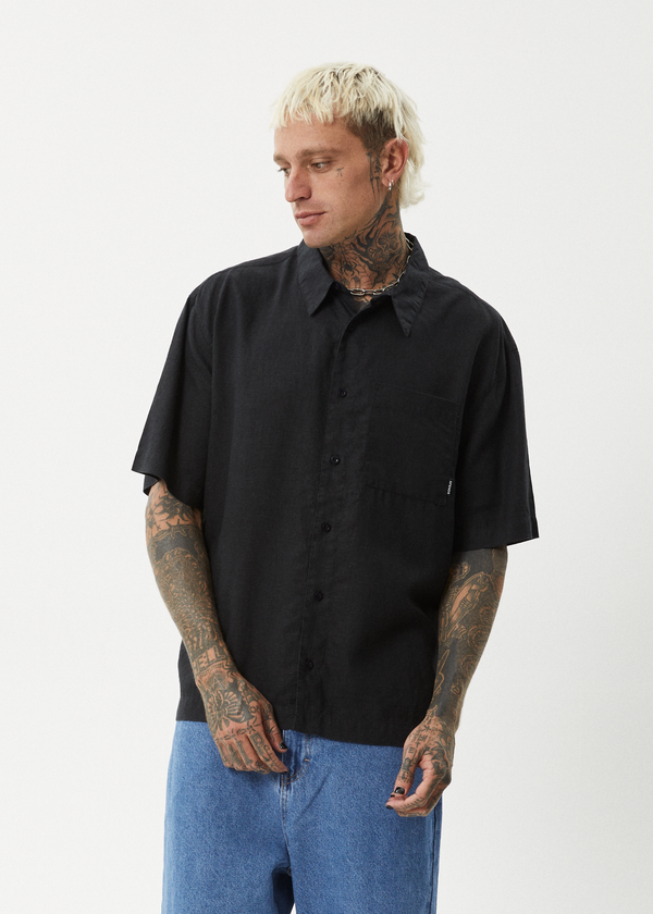Afends Everyday - Short Sleeve Shirt Black