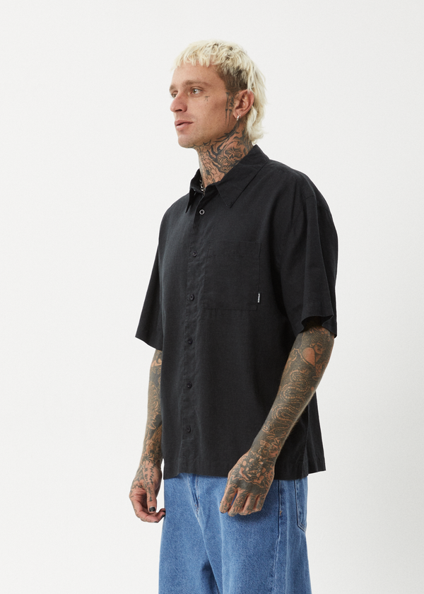 Afends Everyday - Short Sleeve Shirt Black