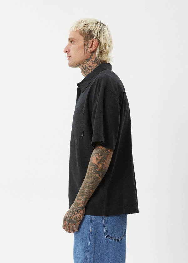 Afends Everyday - Short Sleeve Shirt Black