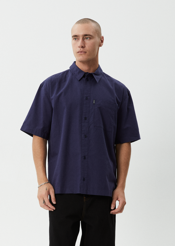 Afends Everyday - Short Sleeve Shirt Deep Sea