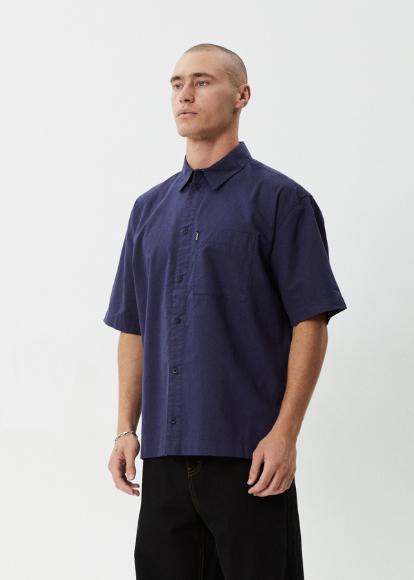 Afends Everyday - Short Sleeve Shirt Deep Sea