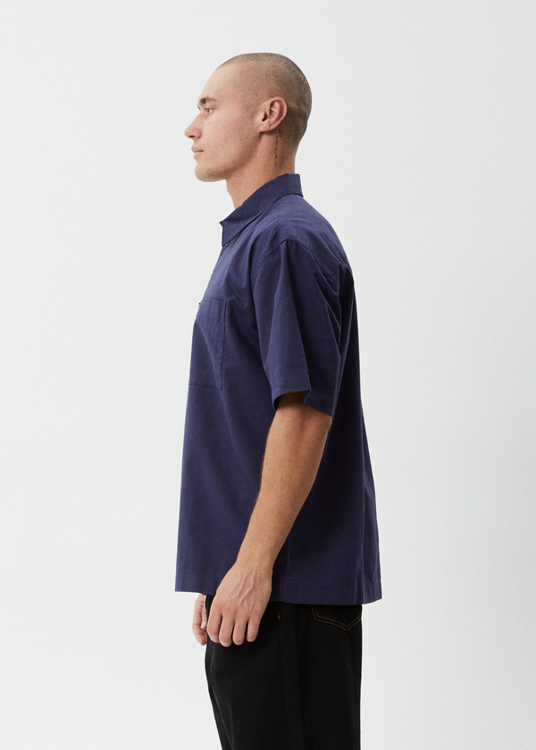 Afends Everyday - Short Sleeve Shirt Deep Sea