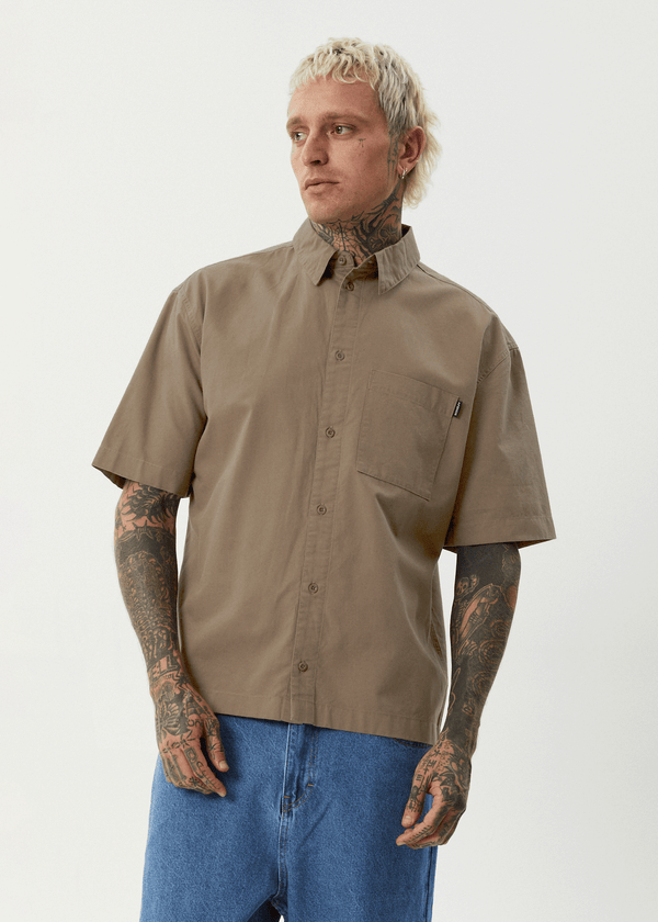 Afends Everyday - Short Sleeve Shirt Fossil