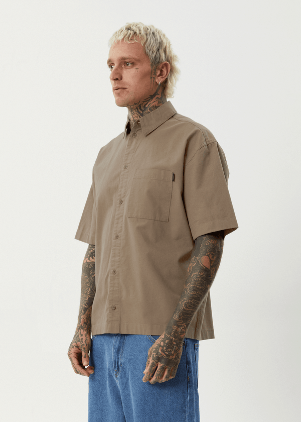 Afends Everyday - Short Sleeve Shirt Fossil