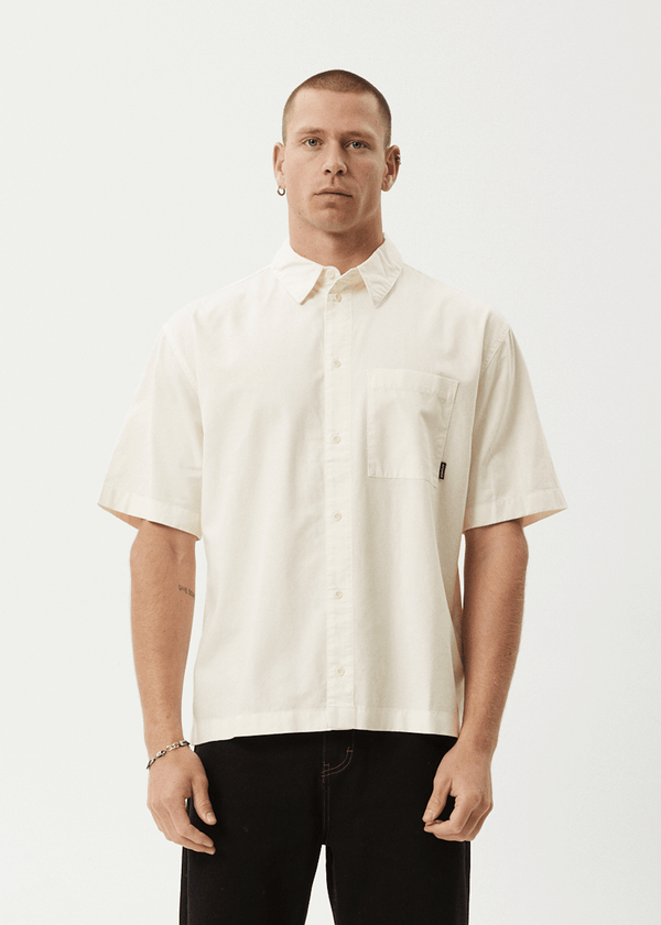Afends Everyday - Short Sleeve Shirt Off White