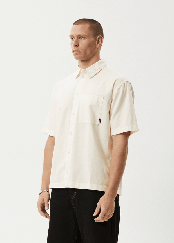 Afends Everyday - Short Sleeve Shirt Off White