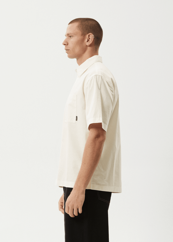 Afends Everyday - Short Sleeve Shirt Off White