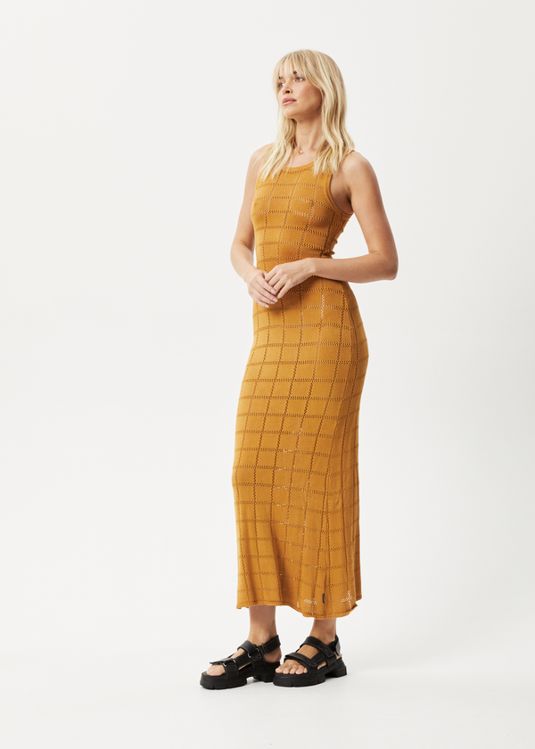 Afends Femme - Knit Maxi Dress Mustard