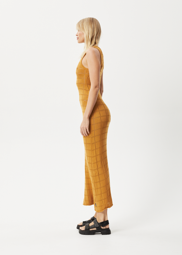 Afends Femme - Knit Maxi Dress Mustard