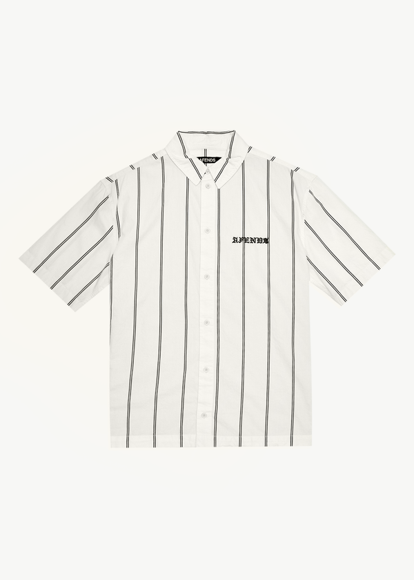 afends Fineline - Short Sleeve Shirt Limestone