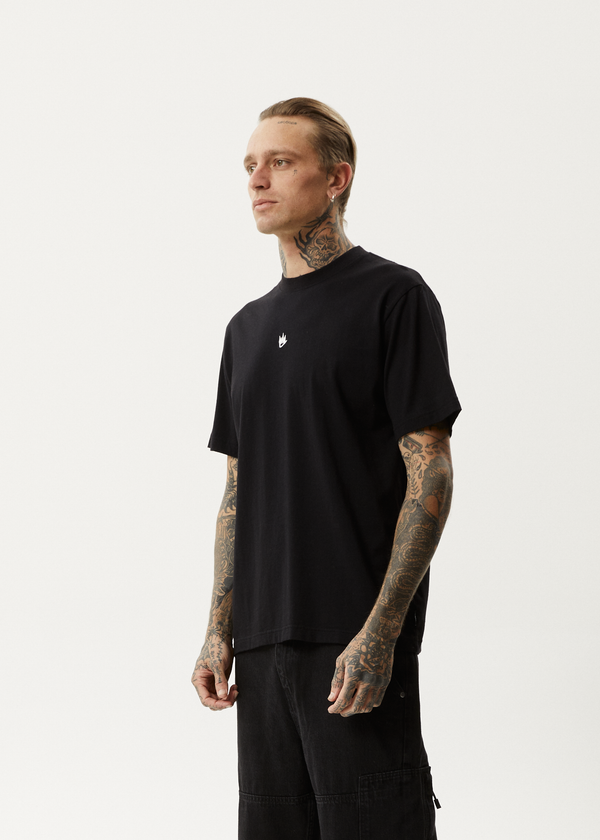 Afends Flame - Retro Tee Black