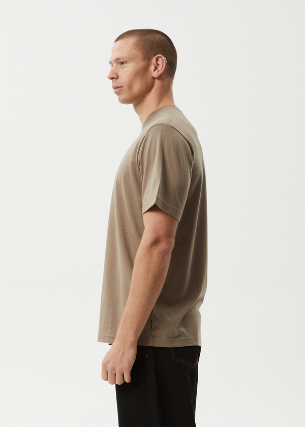 Afends Flame - Retro Tee Fossil