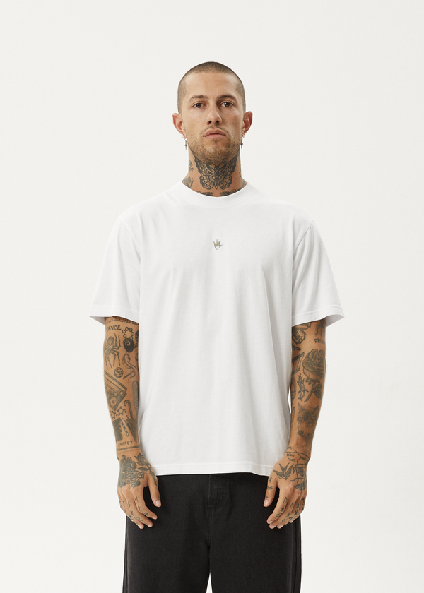 Afends Flame - Retro Tee White